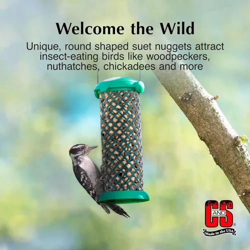 Vista 4 de C&S Wild Bird Woodpecker Seet Nuggets Mega Box, 8 libras