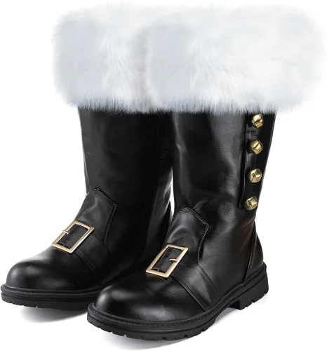 Vista 8 de Liitrsh Botas de Papá Noel de Navidad Negro