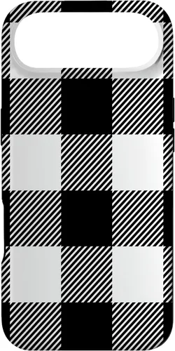 Vista 27 de Buffalo Plaid Black White Phone Case for iPhone 17