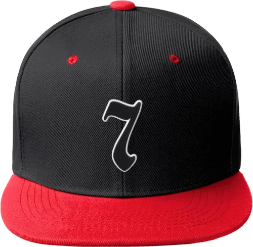 Vista 66 de Daxton Gorra clásica con visera de billete plano con letras del alfabeto inglés antiguo de la A a la Z