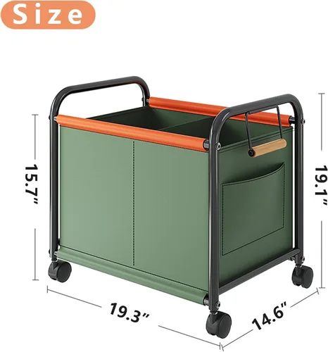 Vista 2 de Organizador de juguetes para niños con ruedas para dormitorios, salas de juguetes, salas de juegos, puede contener juguetes, libros, ropa