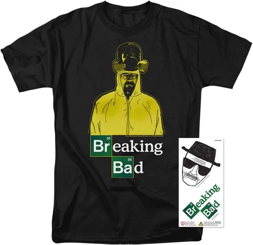 Vista 2 de Popfunk Breaking Bad Heisenberg Hazmat Unisex Adult T-Shirt
