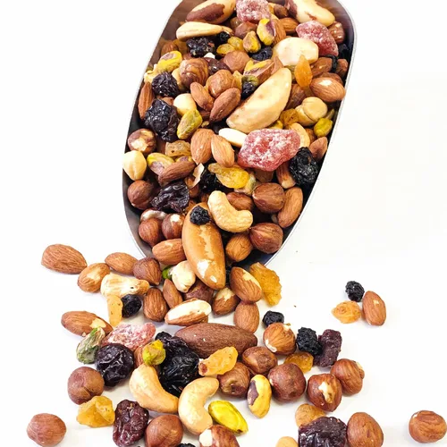 Vista 4 de NY SPICE SHOP Mezcla de frutos secos antioxidantes con frutos secos mixtos, bocadillos saludables para adultos y niños - Paquetes de bocadillos