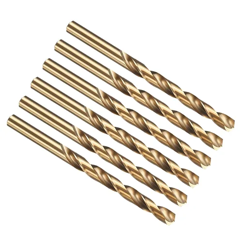 Vista 304 de PATIKIL Broca Jobber de 0.039 in, vástago recto M35 cobalto 5% acero de alta velocidad 135° acabado dorado para metal duro de acero inoxidable - 2