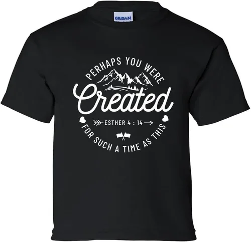 Vista 7 de Quizás You were Created for Such A Time Esther 4:14 - Camiseta de manga corta unisex para niños