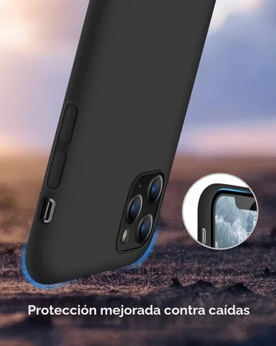Vista 3 de DTTO Funda compatible con iPhone 11 Pro, serie Romance, funda de silicona cubierta completa [protección mejorada de cámara y pantalla] con cojín