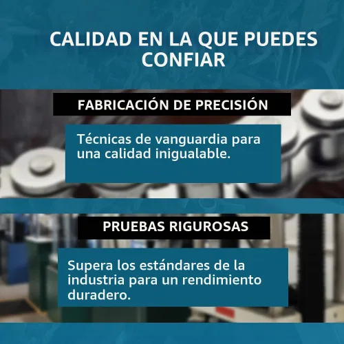 Vista 7 de PGN #50 - Cadena de rodillos de alta resistencia, 10 pies + 2 eslabones de conexión gratuitos, #50H