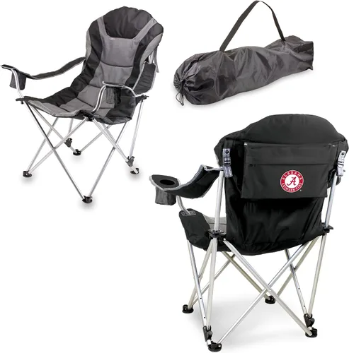 Vista 71 de Picnic TIME NCAA Arkansas Razorbacks Reclining Camp Chair - Beach Chair for Adults - Sports Chair with Carry Bag