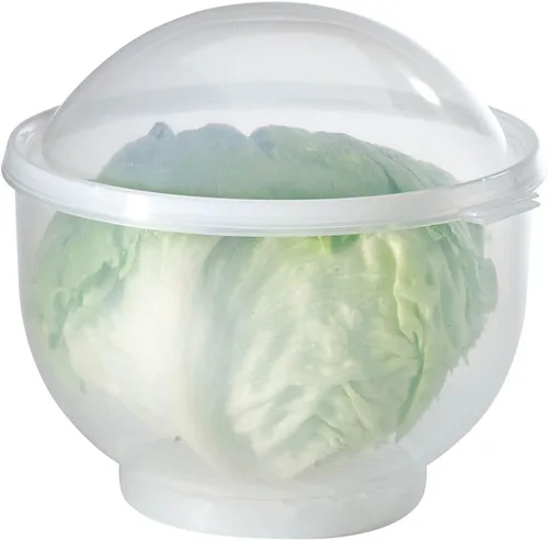 Vista 3 de Fox Valley Traders Lechuga Keeper, fabricado con plástico 100% duradero, almacenamiento y organización de cocina, juego de 2, cada uno mide 7