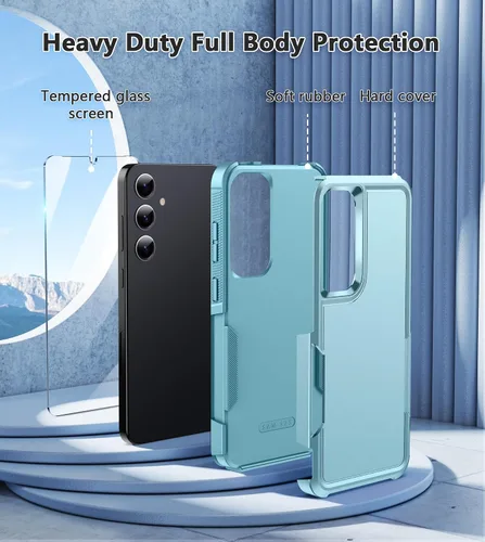 Vista 246 de FNTCASE Funda para iPhone 17 Pro: Fundas delgadas translúcidas de color azul claro compatibles con MagSafe, protección completa de la cámara