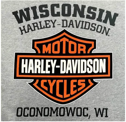 Vista 2 de Harley-Davidson Camiseta para hombre, color gris 30296597