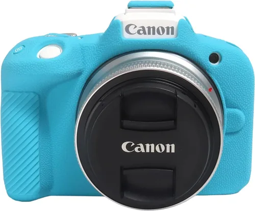 Vista 10 de Easy Hood - Funda protectora para cámara Canon EOS R50, color negro Soft Silicone, Buttons Marking, Slim Fit, Lightweight, Camera Protective