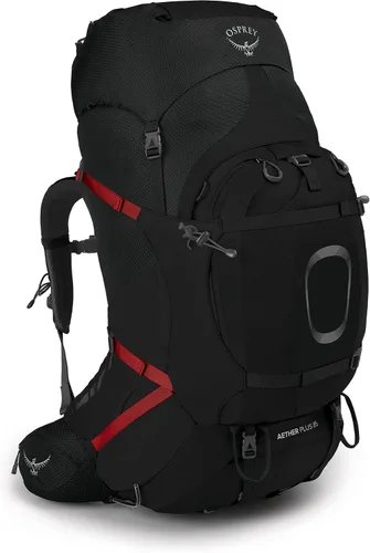Vista 10 de Osprey Aether Plus 85L Mochila de mochilero para hombre, Axo Green, S/M