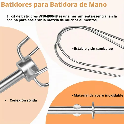 Vista 6 de Accesorios para batidora de mano compatibles con batidora de mano KitchenAid KHM3 KHM5 KHM7 KHM9, batidoras turbo batidoras de mano para Kitchenaid