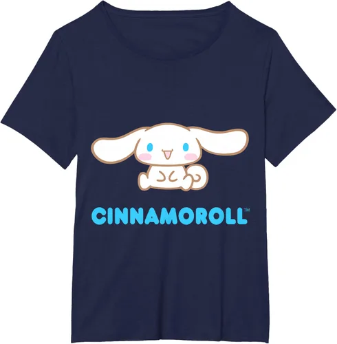 Vista 24 de Cinnamoroll Character Front and Back T-Shirt S Negro
