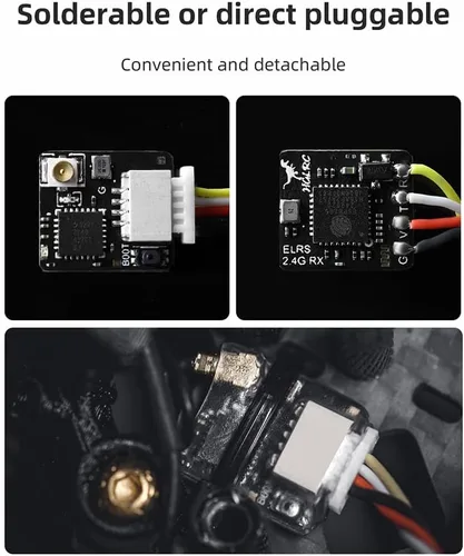 Vista 4 de HGLRC ELRS 2.4GHz ExpressLRS RX Nano módulo alta frecuencia de actualización para FPV RC Quadcopter Racing Drone