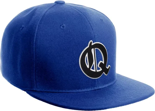 Vista 1740 de Daxton Gorra clásica con visera de billete plano con letras del alfabeto inglés antiguo de la A a la Z