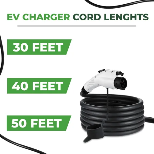 Vista 3 de Primecom.Tech - Cargador de vehículo eléctrico de nivel 2 (EV) Amperaje ajustable
