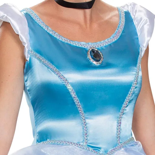 Vista 5 de Disfraz de Cenicienta de lujo para adultos
