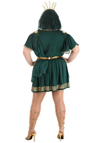 Vista 2 de Disfraz Impresionante de Medusa Talla Plus para Mujer Multicolor