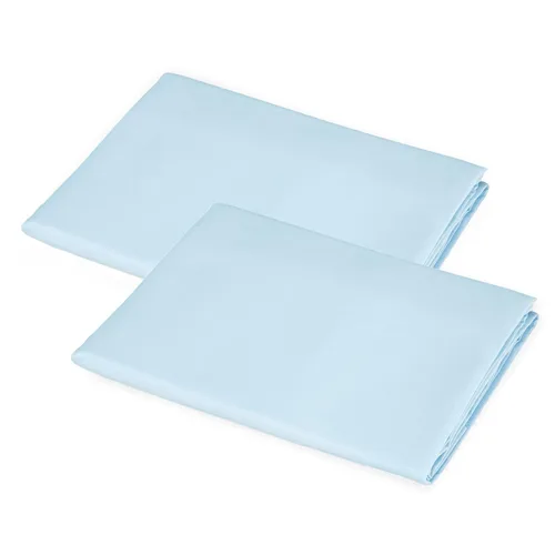 Vista 8 de American Baby Company Sábana bajera ajustable 100% de algodón percal de algodón natural, azul, suave transpirable, para niños y niñas, 24 x 48 x 4