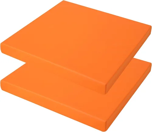 Vista 15 de Juego de 2 cojines antideslizantes para sillas de exterior, gris