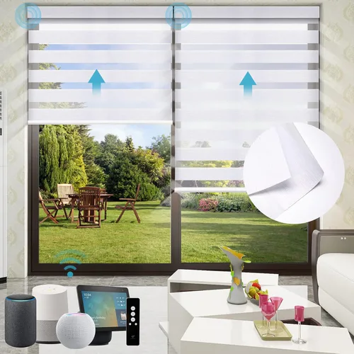 Vista 3 de SmartWings - Muestra de tela motorizada Zebra Shades