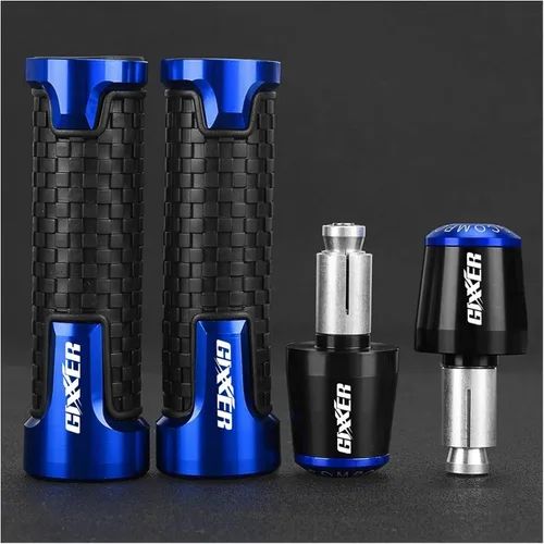 Vista 6 de Motocicleta para Suzuki GIXXER 150 250 155 Sf Gixxer 250F 2020 2021 2022 2023 2024 Agarres de mano para manillar de motocicleta, tapones para 11