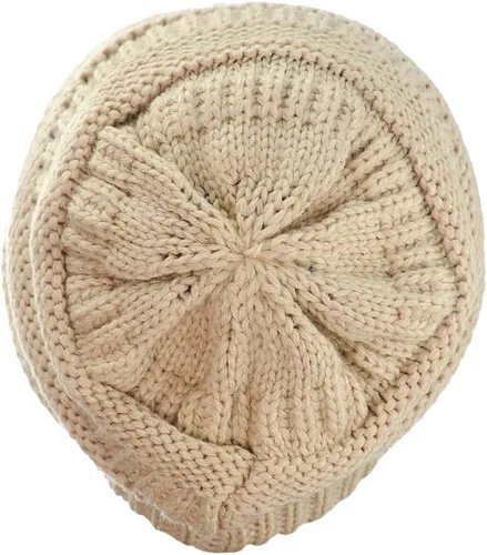 Vista 599 de C.C Trendy Warm Chunky Soft Stretch Cable Knit Beanie