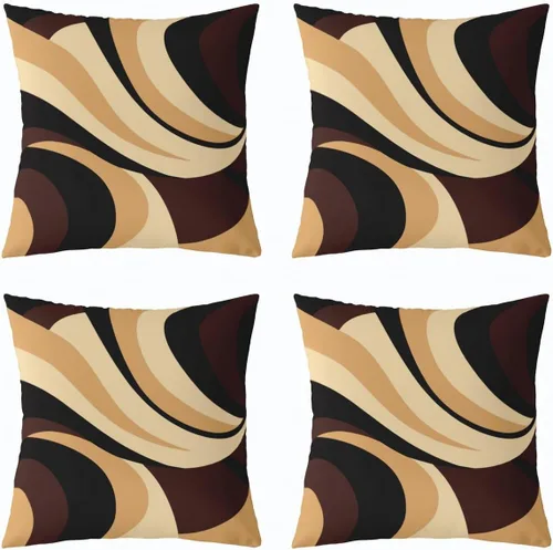 Vista 41 de Juego de 2 fundas de almohada abstractas de 16 x 16 pulgadas para niños, niñas, adolescentes, decoración de dormitorio, moderna a rayas, decoración
