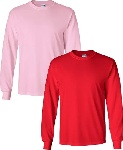 Vista 56 de Gildan Camiseta de manga larga de algodón ultra para adulto, estilo G2400, paquete múltiple Militar + ceniza.