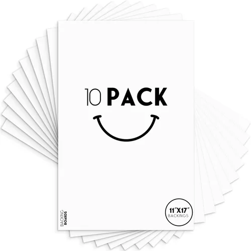 Vista 13 de Golden State Art, cartón de soporte blanco 4x6, soportes para marco, cuadro (paquete de 10) 4-Ply Thickness Uncut Matte Cardboard, Ideal for