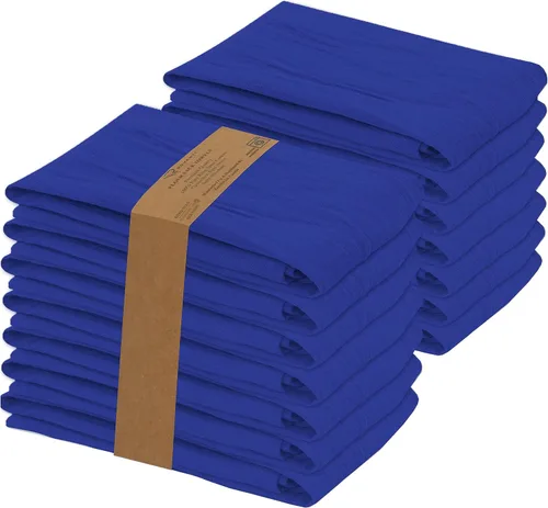 Vista 17 de RUVANTI Paquete de 12 toallas de cocina de 28 x 28 pulgadas, 100 % algodón, lavables a máquina, absorbentes, para secar y limpiar, color camel