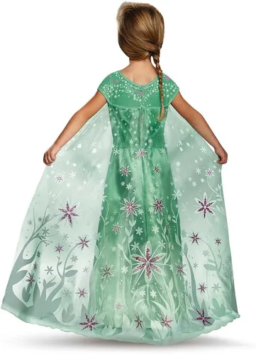 Vista 2 de Disfraz Elsa Frozen Fever de lujo