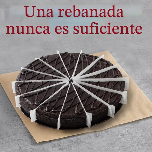 Vista 3 de David's Cookies Pastel de trufa de chocolate – Postre sin azúcar añadido de 10 pulgadas, pastel de chocolate gourmet pre-rebanado, 14 piezas