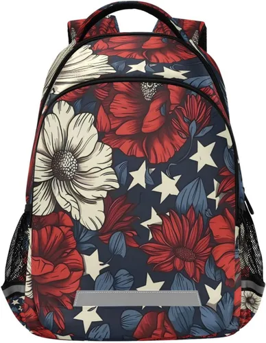 Vista 21 de ALAZA Divertidas mochilas de viaje para computadora portátil, mochila escolar para hombres, mujeres, adolescentes, niños, 33, Pugs de dibujos Pugs