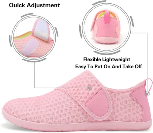 Vista 4 de Lisdwde Zapatos de agua antideslizantes para hombre y mujer, zapatos de natación, deportes de playa, secado rápido, zapatos de calcetín para mujeres