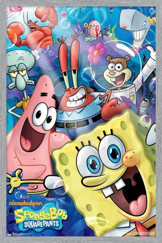 Vista 16 de Trends International Nickelodeon Spongebob - Póster de pared Joy, 14.725 x 22.375 pulgadas, versión con marco de madera tipo granero