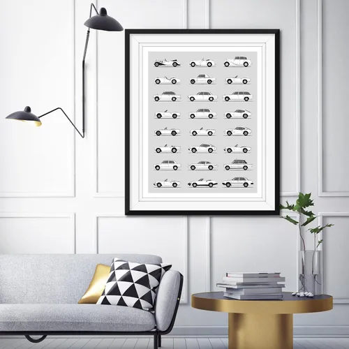 Vista 6 de Idea Network Handmade Poster compatible with Triumph Print Wall Art Handmade Decor of the Best of Triumph Generations History Evolution 8x10
