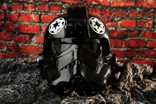 Vista 3 de Casco de piloto de combate imperial, Stormtrooper Shadow Trooper, máscara de casco para adultos, Halloween, cosplay