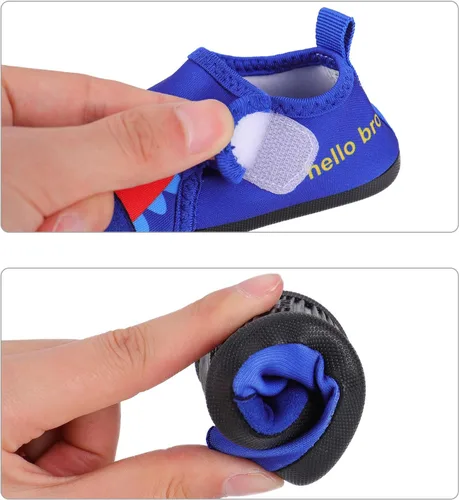 Vista 2 de KAKU NANU Zapatos de agua para niños y niñas, bonitos zapatos de natación de dibujos animados, calcetines de agua ligeros de secado rápido
