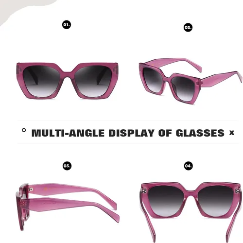 Vista 11 de Gafas de sol retro para mujer y hombre, cuadradas, modernas, modernas, modernas, con protección UV, parasol