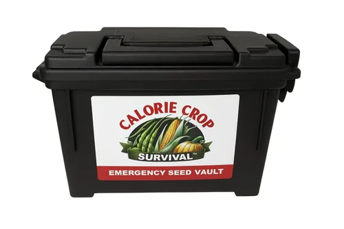 Vista 7 de Bóveda de semillas de emergencia de supervivencia de cultivos de calorías - Semillas de maíz, frijoles y calabaza de reliquia - Cultiva calorías