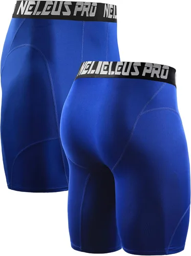 Vista 5 de NELEUS Paquete de 3 pantalones cortos de compresión para hombre
