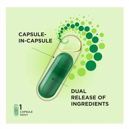 Vista 6 de ProCombo - El simbiótico inteligente con entrega dirigida de las buenas bacterias. Fórmula de cápsula doble y líquido para resultados rápidos. 1