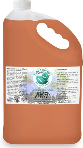 Vista 4 de Bella Terra Oils - Aceite de semilla negra de 16 oz - Sumérgete en la esencia de las semillas negras prensadas en frío, repletas de antioxidantes