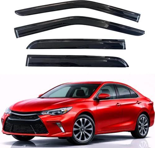 Vista 64 de KPY Moldura deflectora de viento con protección contra la lluvia compatible con Mazda CX-3 2016-2021 (CX3), 4 unidades, para ventana lateral