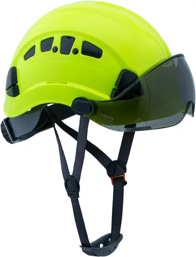 Vista 18 de Casco de seguridad – Casco aprobado por ANSI Z89.1 ajustable – Suspensión de trinquete de 6 puntos y cascos OSHA