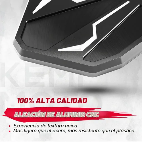 Vista 2 de KEMIMOTO Espejos laterales UTV Billet de aluminio para barras enrollables