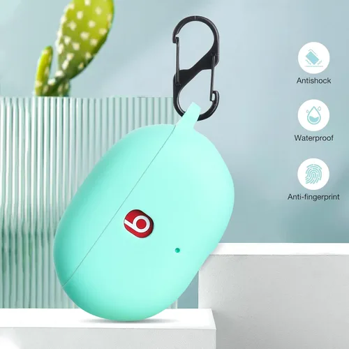 Vista 5 de LiZHi Funda para Beats Studio Buds, Beats Studio Buds+ Plus, funda de transporte de silicona con llavero para auriculares inalámbricos Beats Studio